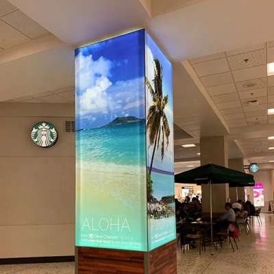 Super Slim frameless fabric LED light Box led backlit sign board