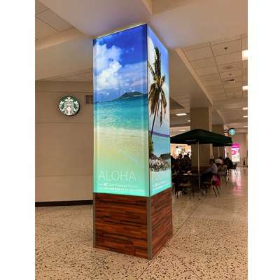 High quality Super Slim frameless fabric LED light Box led backlit sign board